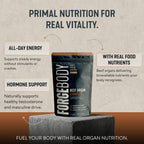 FORGEBODY® Beef Organ Complex Capsules [3 MONTHS] - 100% Grass Fed Beef Organ Supplement with Blend of Liver, Heart, Bone Marrow, Pancreas & Testicles - Supports Body Health & Brain Function (NON-GMO)