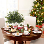 12Pcs Christmas Norfolk Pine Stems, 24'' Real Touch Branches Greenery Picks