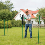 yarlung Fence Post Driver, 17 LBS Heavy Duty Hand Post Pounder with Handles for Metal U Posts, T Posts, Garden Wooden Fence, Black