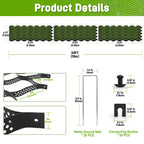 Gravel Grid 4 x 33 FT,2"Depth HDPE Ground Grid for Gravel,Geogrid Driveways