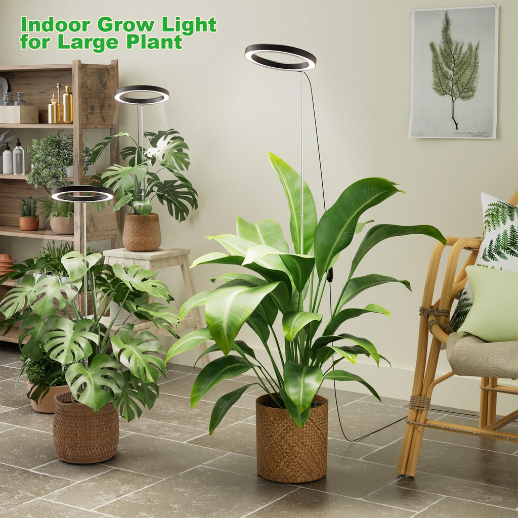10" Grow Lights for Large Indoor Plants, Full Spectrum Indoor Plant Light
