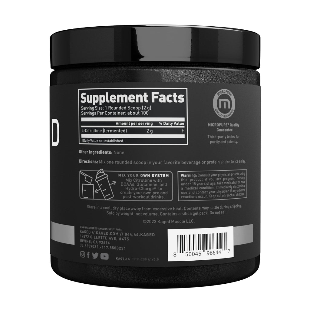 Kaged L-Citrulline Powder | Unflavored | 100 Servings