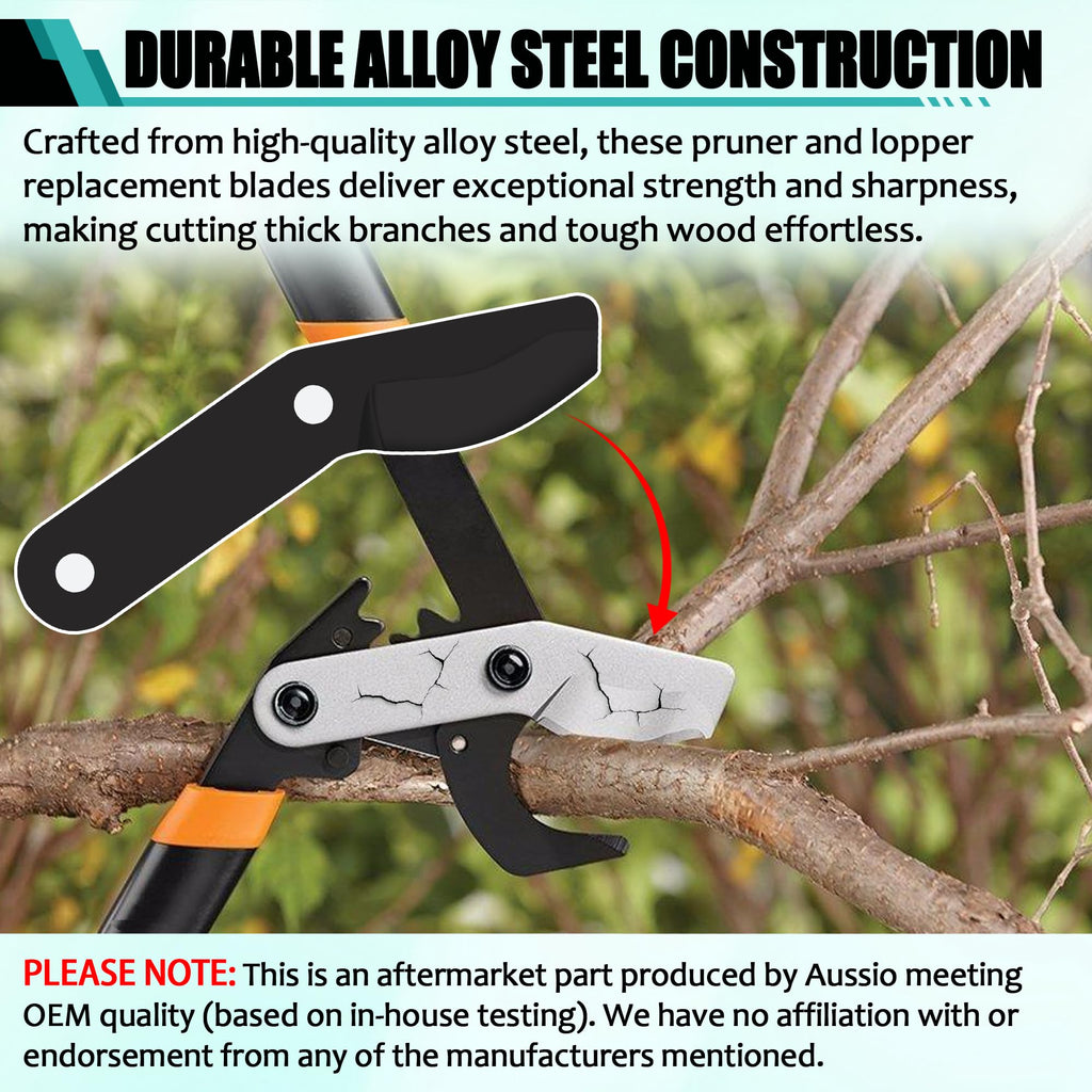 Aussio (2-Pack) Alloy Steel Lopper Replacement Blades with Screws