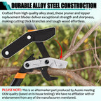 Aussio (2-Pack) Alloy Steel Lopper Replacement Blades with Screws
