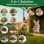Amagabeli Black Hardware Cloth 1 x 1 inch 36inch x 50ft Heavy Duty PVC Vinyl Coated Wire Mesh Roll Weld Wire Fence Chicken Wire 12 Gauge Garden Fence Chicken Coop Fencing Gopher Rabbit Tree Guard