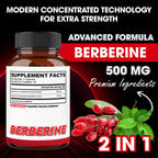 agobi Berberine Supplements 500mg with Gymnema Sylvestre - Super Concentrated Formula for Immune System, Circulation Health, Digestive & Energy Production - 90 Capsules