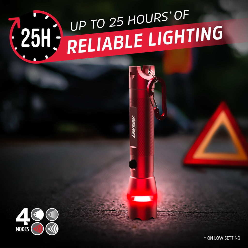 Energizer R-300 LED Flashlight Emergency Safety Light, Bright IPX4 Water Resistant Flash Light, Durable Emergency Light for Hurricane Preparedness, Batteries Included