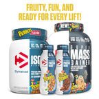 Dymatize x Fruity Pebbles ISO100 Whey Protein Powder Isolate, 25g of Protein, 20 Servings, 5.5g BCAAs, 120 Cal., Gluten Free, 1g Fat, 1g Sugar, 2g Carb