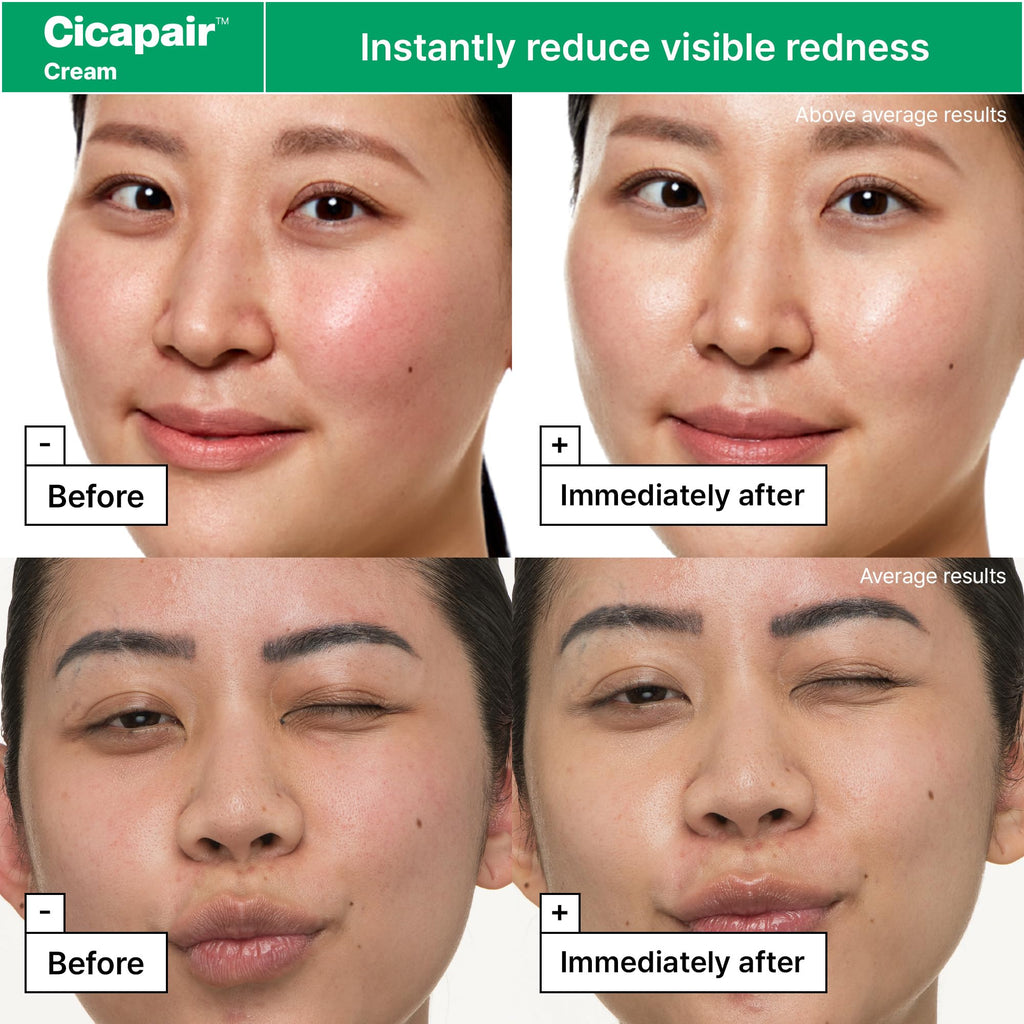 Dr.Jart+ Cicapair Redness Rescue Regimen Korean Skin Care Set with Centella Asiatica | 4 Piece Travel Size Value Gift Set