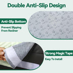 MABOZOO Neck Pillows for Recliners with Pocket,Headrest Cushion for Neck Pain Relief and Cervical Support,Recliner Head Pillow for Side Sleeping at Home, Office or Traveling（Green）