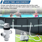 Pool Hose Plunger Valve Kit for Intex Above Ground Pool and Pool Pump, Above Ground Swimming Pool Accessories 11872 Dual Split Hose Plunger Valve Replacement Parts for Intex Filter Circulation System