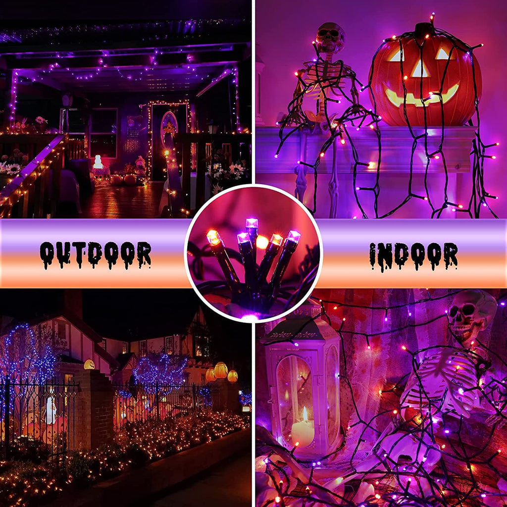 kemooie 500 LED Halloween Lights Outdoor, 164 FT Fairy Lights with 8 Modes