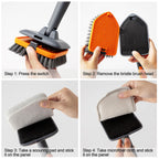 CLEANHOME Tile Tub Scrubber Brush for Cleaning Toilet Wall,Bathtub,Sink