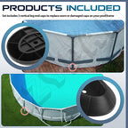 3 Pcs 11453 Pool Leg Cap Replacement, Compatible with Intex Ultra Frame Above Ground Swimming Pools 15ft - 26ft, Vertical Leg End Cap for 28301TT, 28303SR, 28321EH, 28323EH, 28327EH, 28331EH, 28335EH
