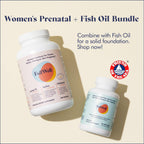 FullWell Women's Prenatal Multivitamin with Lemon Essence - Healthy Pregnancy Support - Contains Choline & Folate - Supports Fetal Growth & Brain Development* - 240 Count (60 Servings, 2 Pk)