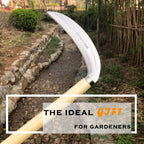 SHANFEEK Grass Sickle Hoe Gardening Handheld Tool Weeding Tools for Garden (Beige)
