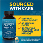 Triple Strength Fish Oil Omega 3 Supplements for Women and Men – 2500 mg High-Potency, Easy-to-Absorb Re-esterified Triglyceride Form, Pescatarian-Friendly DPA Omega 3 EPA DHA Supplement,180 Softgels