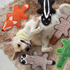 Eneston 5 Pack No Stuffing Squeaky Dog Toys for Large Dogs - Interactive Durable Plush Chew Toy with Crinkle Paper, Safe Pet Toy for Small to Large Breed, Ideal for Puppy Gifts & Tug of War Toys