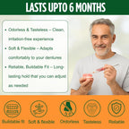 E&E Fast Set Pro Denture Soft Reline Kit – 1-Minute Working Time, 2-Minute Setting Time, Long-Lasting Silicone Reliner for Loose Upper & Lower Dentures