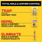 Victor Outdoor Mole & Gopher Poison Peanuts 4-Pack