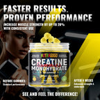 NUTRAGOGO NSF Certified Creatine Gummy - Creatine Monohydrate Gummies for Men & Women-5g of Creatine Monohydrate per Serving - Sugar Free,Vegan, Pineapple Electrolyte Chews, 135 Count
