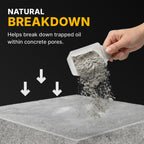 CAF Outdoor Cleaning EXIMO Waterless Concrete Cleaner, Oil Stain Remover for Asphalt, Driveway, Garage Floor, Basement and Walkway Surfaces, Natural Concrete Cleaner Powder Treatment, 3 lb Container