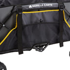 Gorilla Carts Collapsible Folding Outdoor Utility Wagon, 7 Cu Ft Oversized Bed, 150 lb Load Rating, Gray – Foldable Rolling Cart w/ Pockets & Cup Holders for Beach, Camping, Sports or Picnic