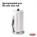 OXO Good Grips SimplyTear Paper Towel Holder Countertop for Kitchen
