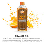 Holloway House Orange Oil Cleaner 16oz, 6Pk w/Sun-Guard for Fine Wood | Cleans & Conditions | Removes Soap Scum from Shower Doors, Stainless, Tile & Sinks | Natural Oil That Gives Wood a Rich Glow