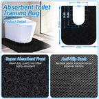 4 Pack Toilet Mats,Upgrade Toilet Floor Protector from Urine
