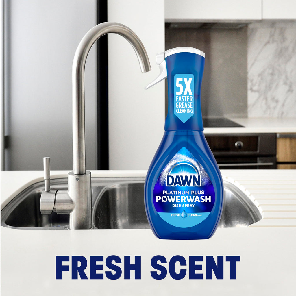 Dawn Powerwash Fresh Dish Spray, Liquid Dish Soap, Dish Soap Refill, Dish Detergent Liquid, 2 Refills, 2x21.5 Fl Oz
