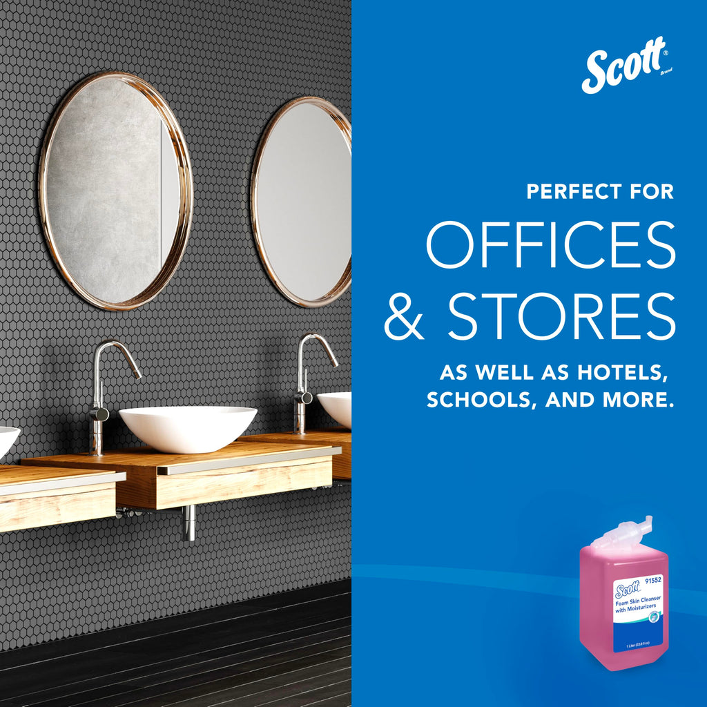 Scott Professional Hand Soap with Moisturizers, 6 Refills, 1.0 L (91552)