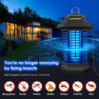 GOOTOP Remote Control Insect Zapper Outdoor Mosquito Zapper Fly Traps Fly Zapper Mosquito Killer 3 Pin Plug 90-130V ABS Plastic External