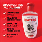 THAYERS Alcohol-Free, Hydrating Rose Petal Witch Hazel Facial Toner with Aloe Vera Formula, Vegan, Dermatologist Tested and Recommended, 12 Oz (Pack of 2)