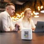 SAF Aranet4 Home: Smart Indoor Air Quality Monitor - CO2, Temperature, Humidity, Portable & Battery-Powered, E-Ink Screen, Free App Integration