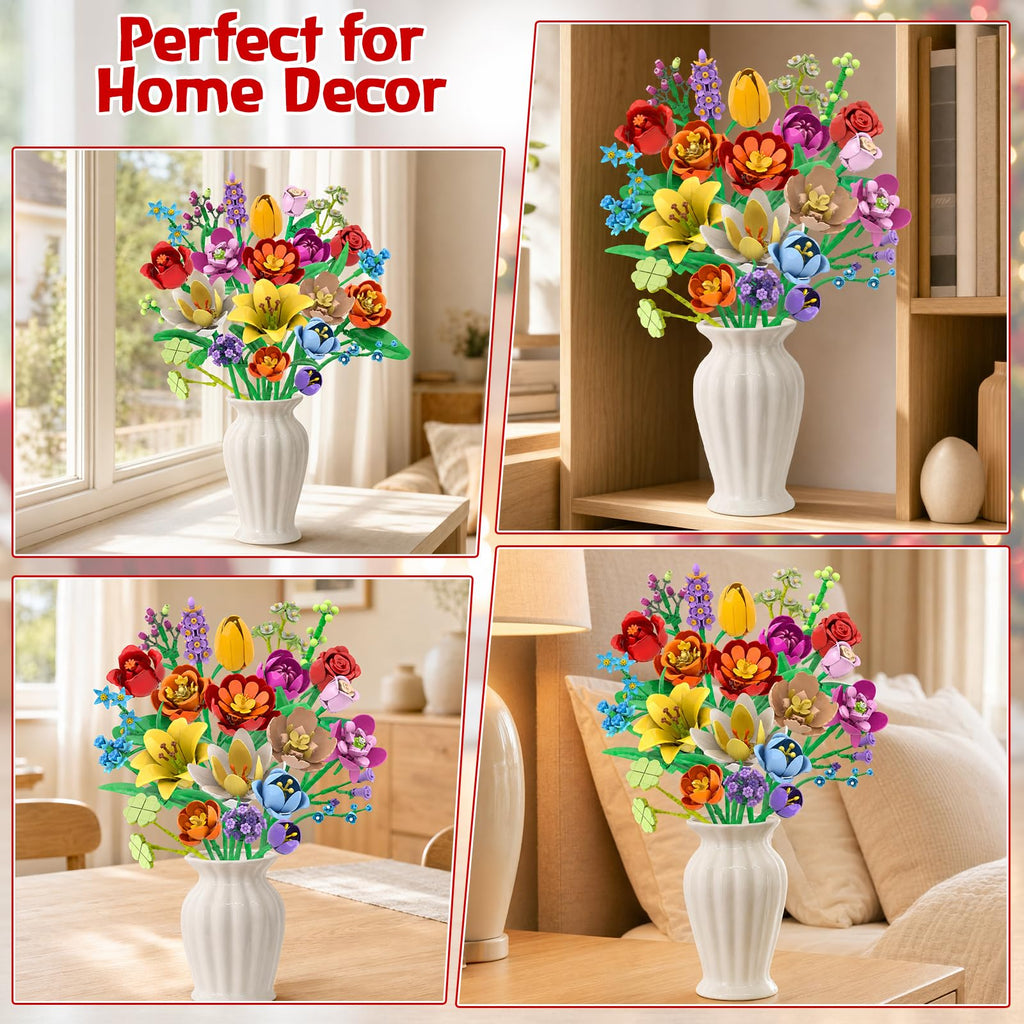 Flower Advent Calendar 2026 – 24 Day Christmas Countdown Building Set