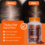 Bloom & Bond® Pumpkin Seed Oil with Saw Palmetto for Women [2000mg per Serving] - Cold-Pressed Organic Softgels for Healthy Hair & Scalp - Supports Fuller-Looking Hair - Plant-Based Supplement