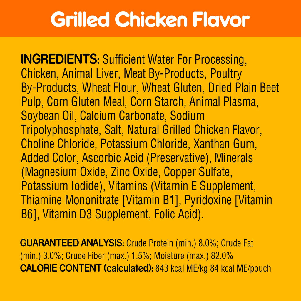 Pedigree Choice Cuts Wet Dog Food Pouch, Protein Variety, 3.5 oz, 18 Count