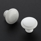 JOY DECOR 30 Pack White Cabinet Drawer Hardware 30mm Kitchen Cabinet Knobs Drawer Pulls with Installation Screws for Dressers Kitchens Cupboard