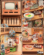 CUTEBEE Book Nook Kit - DIY Miniature House Dollhouse Kit for Adults and Teens, Booknook Tiny Japanese House Bookshelf Decor 3D Wooden Puzzle, Gifts for Family, Friends (Morita-Ya)