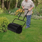Outvita Lawn Roller, 10 Gallons Water and Sand Filled, Black