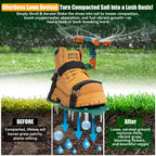 Lawn Aerator Shoes with 3/4" Metal Spikes, Soil Aeration Tool for Yard