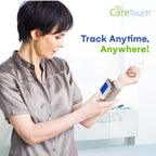 Care Touch Digital Wrist Blood Pressure Monitor for Adults Size 5.5-8.5" for Home Use, Automatic High Blood Pressure Machine with Batteries & Carrying Pouch