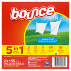 Bounce Dryer Sheets, 330 count, Outdoor Fresh Scent, Fabric Softener Sheets, Reduces Static, Softens and Fights Wrinkles