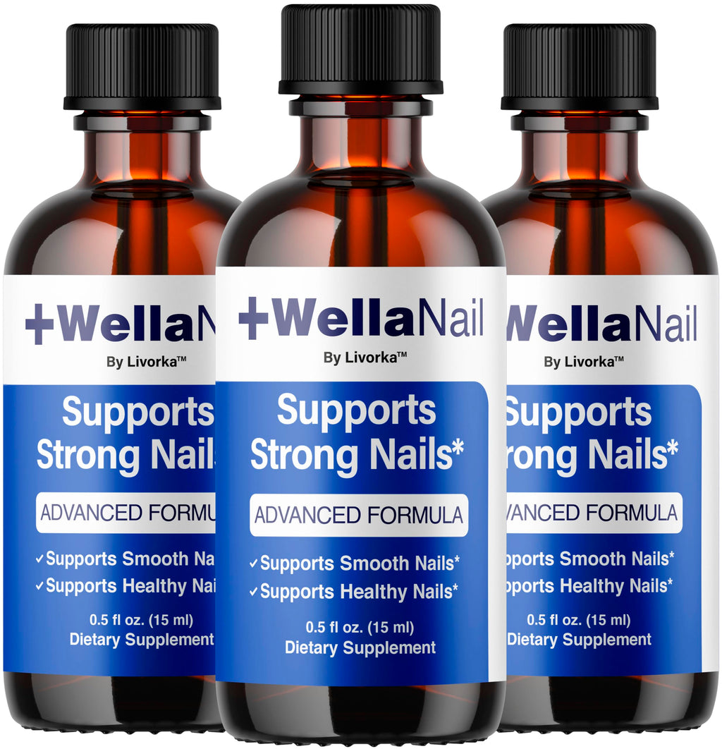 (3 Pack) WellaNail Drops - Official Wella Nail Advanced Liquid Drop Supplement - Maximum Strength, All Natural WellaNail Premium Support for Overall Health & Wellness Reviews, 3 Bottles for 3 Months