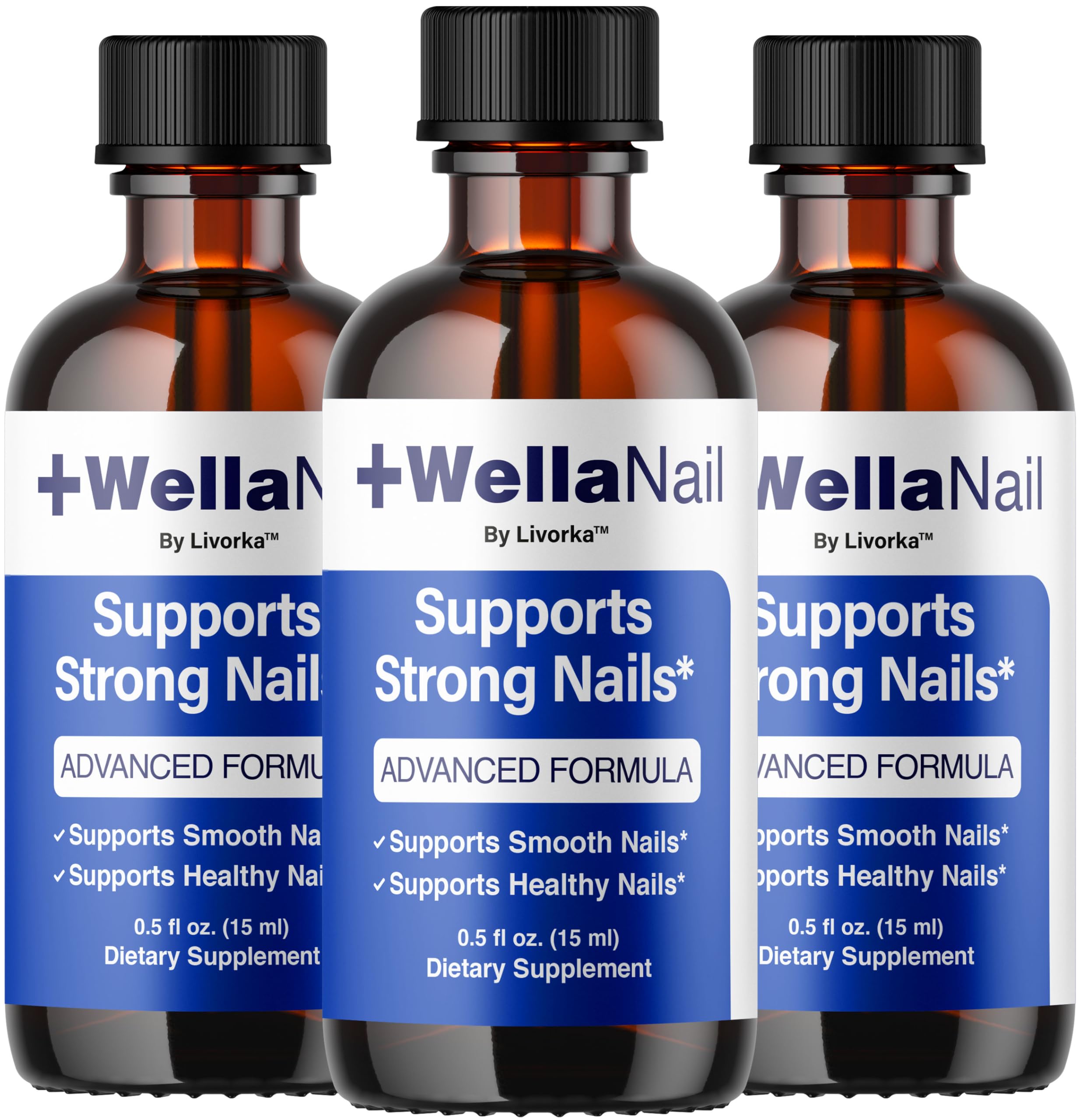 (3 Pack) WellaNail Drops - Official Wella Nail Advanced Liquid Drop Supplement - Maximum Strength, All Natural WellaNail Premium Support for Overall Health & Wellness Reviews, 3 Bottles for 3 Months