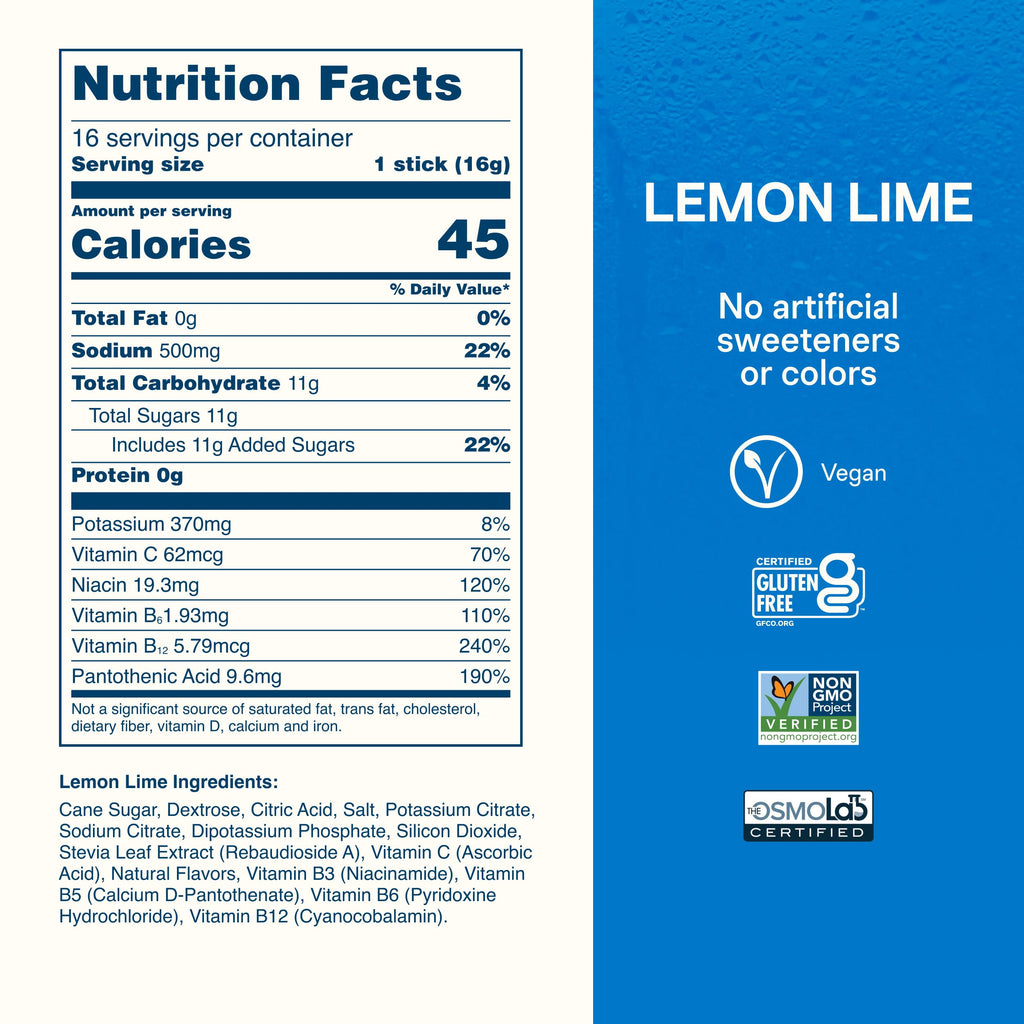 Liquid I.V. Hydration Electrolytes, Lemon Lime, 16 Count