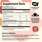 PYM Berry Mood Chews Support for Stress, Worry & Overwhelm, 60 Count | 130mg GABA, 90mg L-Theanine | Vegan, Non-GMO, Gluten-Free, No Added Sugar | All-Natural Mood Support Supplement Made in USA