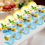 FOCUSLINE 100 Count 10 oz Gold Plastic Cups