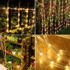 LairtPOW Solar Rope Light 2 Pack Waterproof IP65 39FT 100LEDs Outdoor LED ‎Solar Outdoor Lights for Party Garden Yard Home Wedding Christmas Halloween Holiday Tree Decoration Lighting